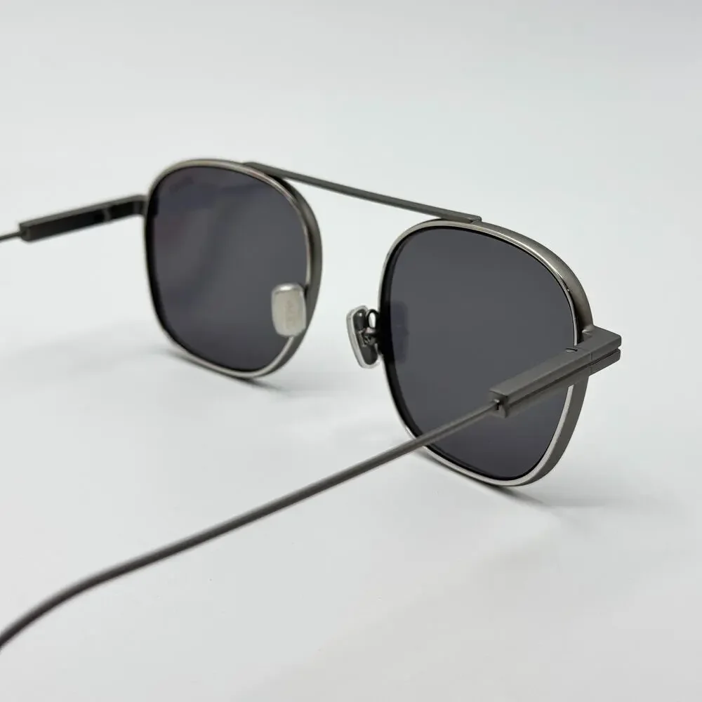 Ermenegildo Zegna Sunglasses EZ0290 09A Matte Gunmetal Frame Gray Lens 53-21-145